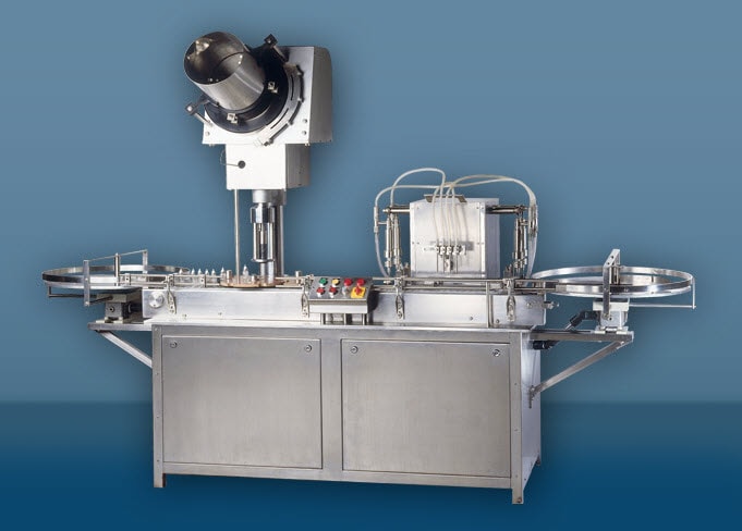 Volumetric Liquid Filling Machine with Capping